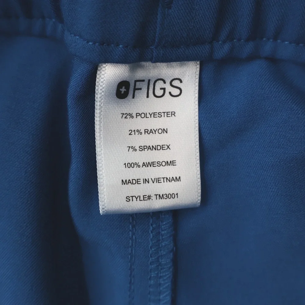 FIGS Scrub Pants Mens XL Blue Excellent Technical Collection TM3001 Straight Leg